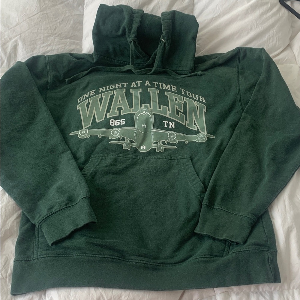 Morgan Wallen One Night At A Time Tour Green Sz M Hoodie Sweatshirt Country